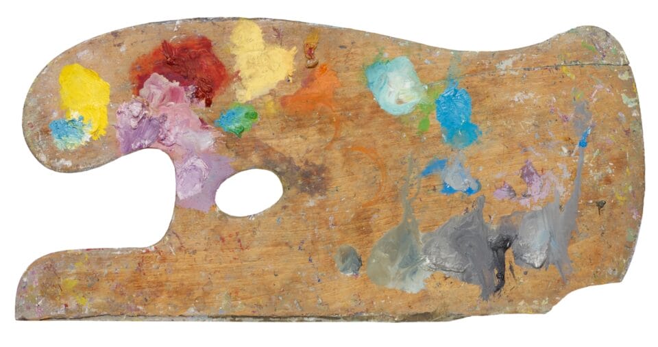 a palette used by Winifred Nicholson