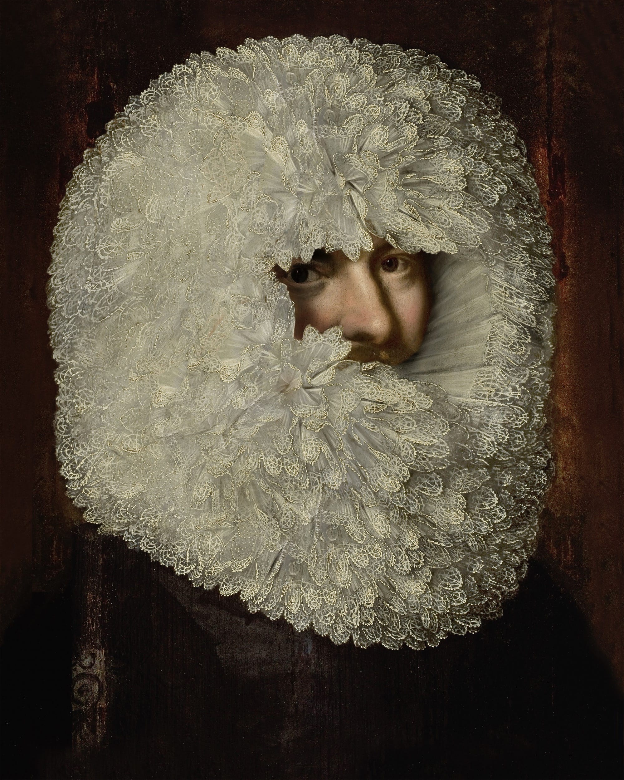 In ‘Hidden Portraits,’ Volker Hermes Reimagines Historical Figures in Overwhelming Frippery